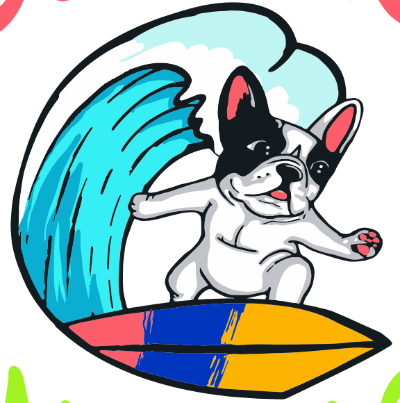 Surfing Dog